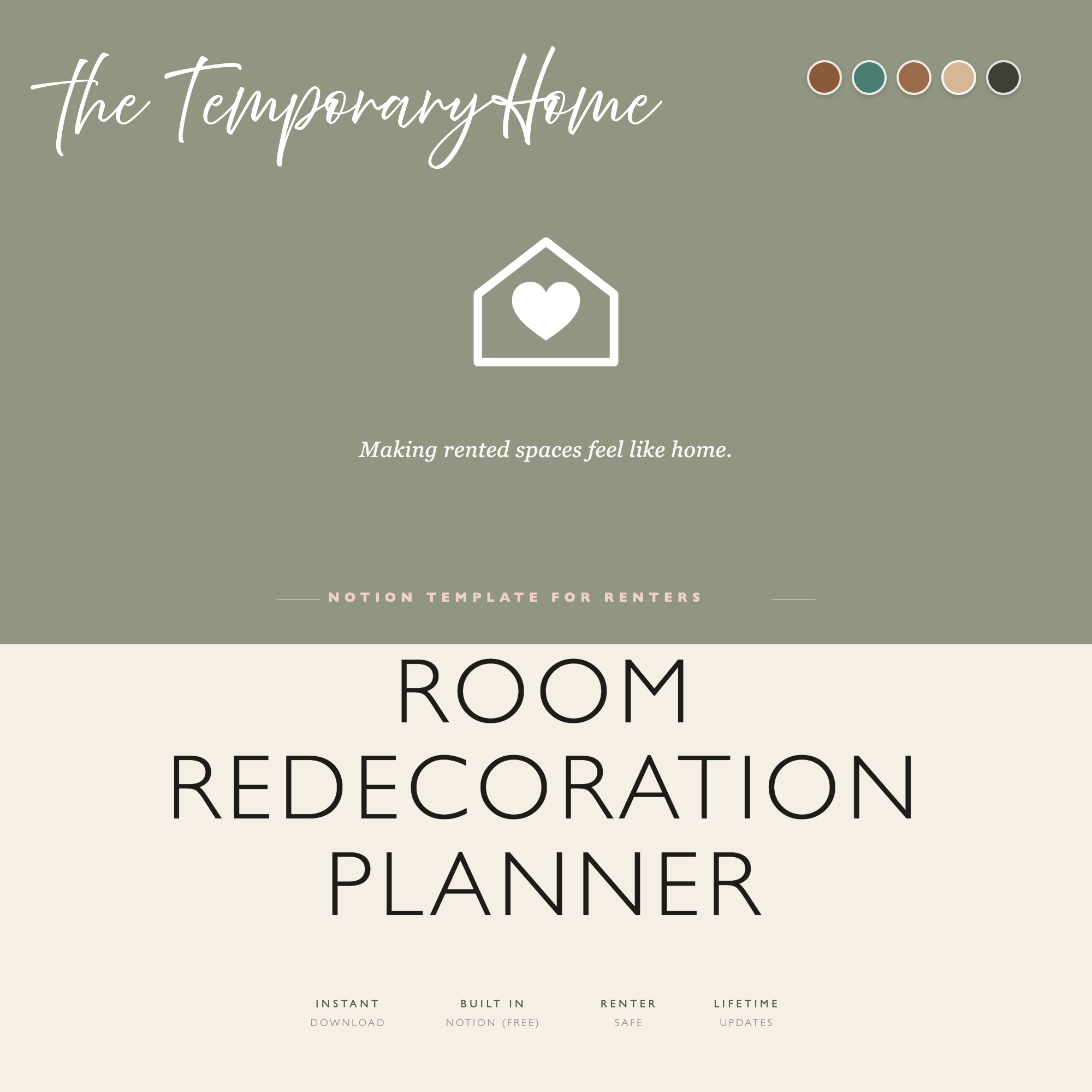 Room Redecoration Planner — Notion Template for Renters - Image 3