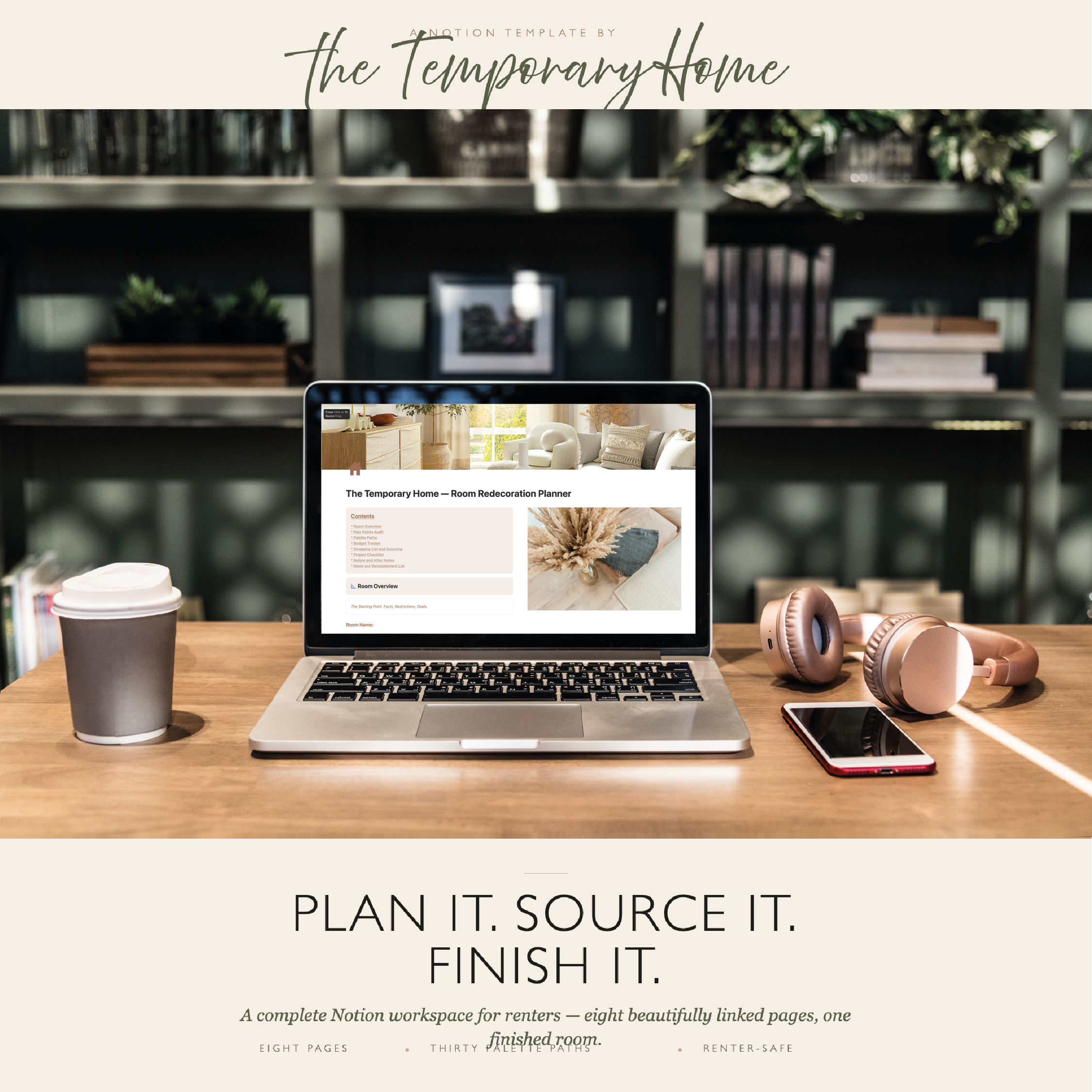 Room Redecoration Planner — Notion Template for Renters - Image 2