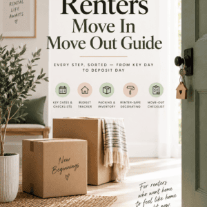 Renters Move-In & Move-Out Planner — Printable PDF | Deposit Tracker | UK